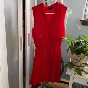 Sexy red dress for party or wedding, size 2